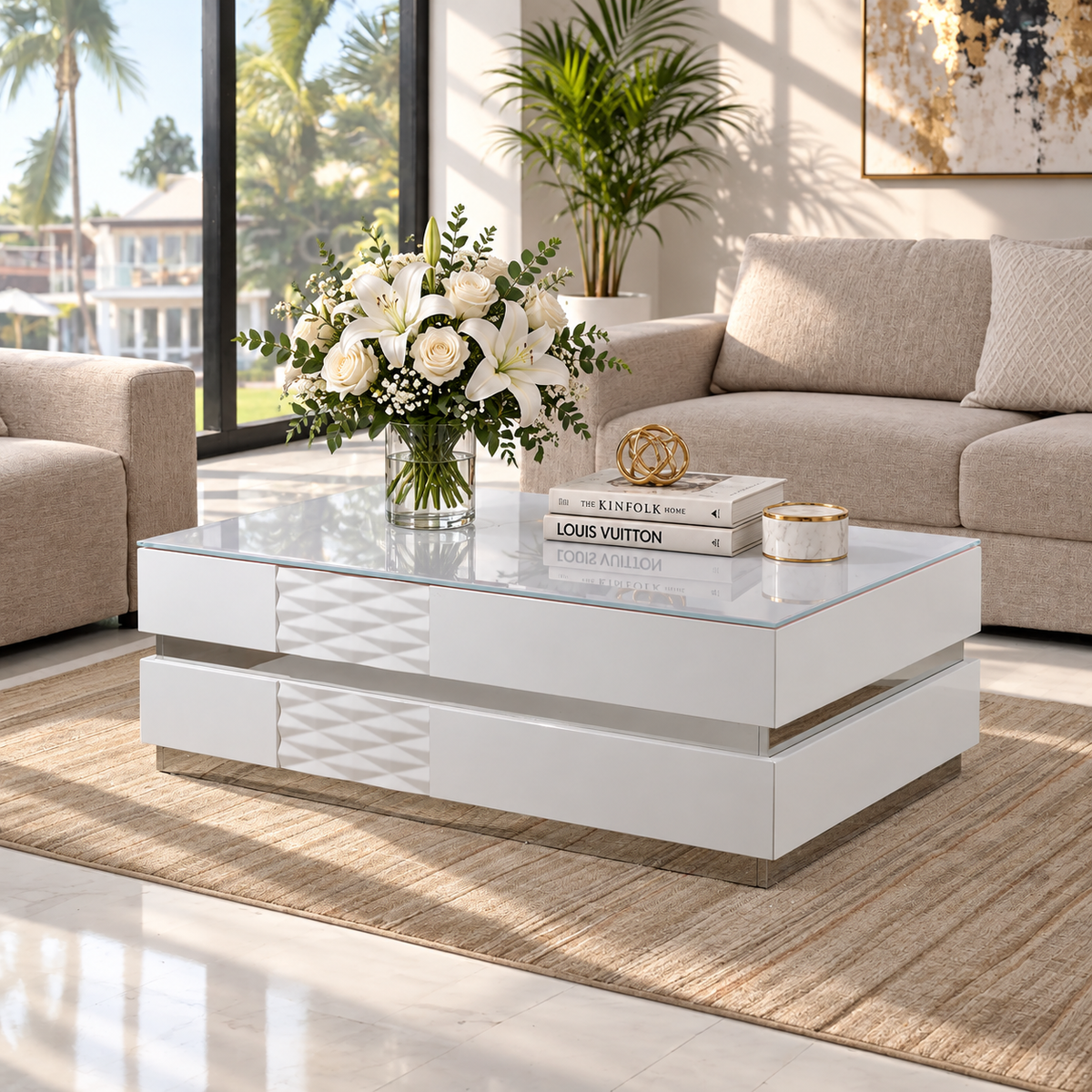 MAX COFFEE TABLE - WHITE