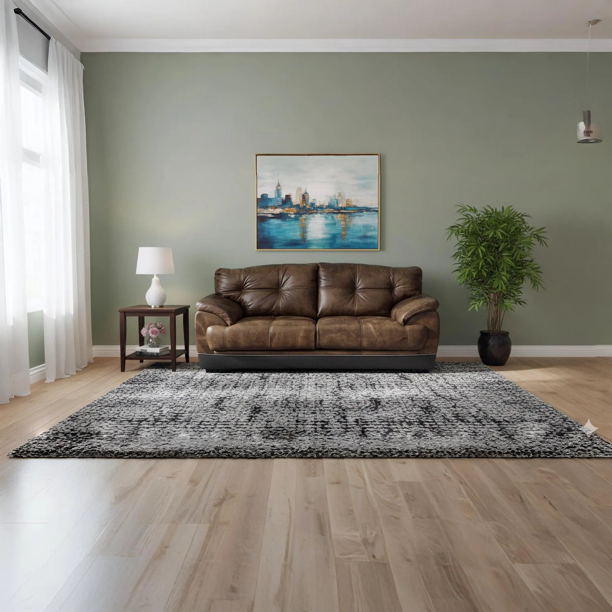 NEBRASKA 3 SEATER FULL LEATHER BROWN